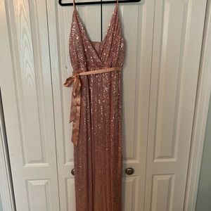 Pink sequin dress